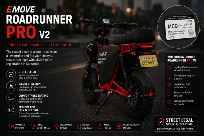 Is the EMOVE RoadRunner Pro V2 Street Legal? Registration and the Law