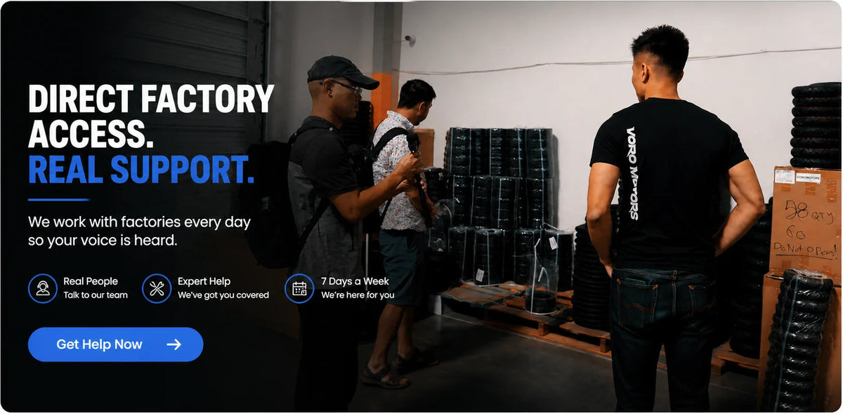 Direct factory access and real support from the VoroMotors team