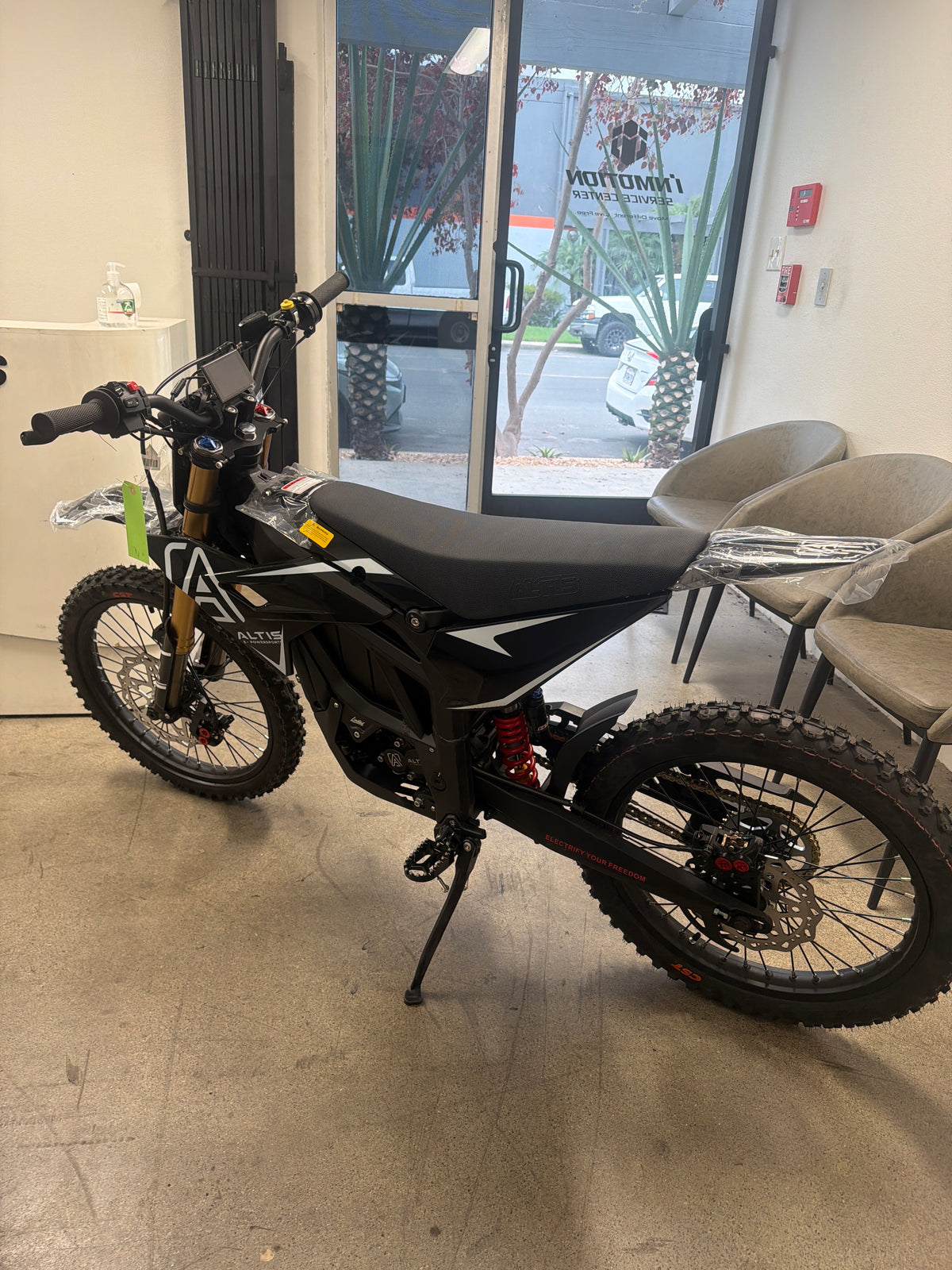 Open Box โ Altis Sigma - Best Off-Road Dirt EBike - High Performance 98V - Standard (19" Front / 19" Rear) / Red (Unit OB-0010) โ image.jpg