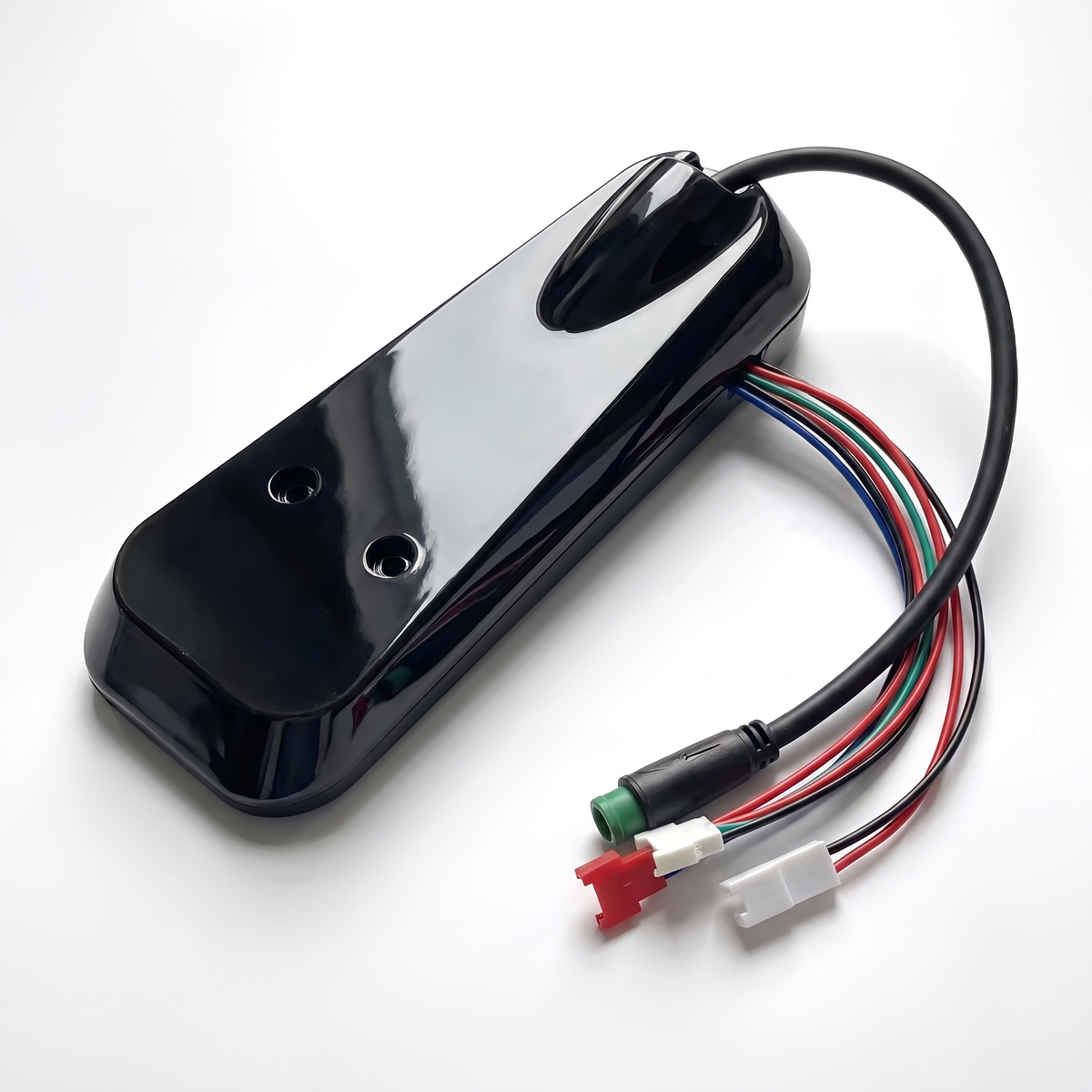 Underside of the Inmotion Climber display showing the two countersunk mounting holes