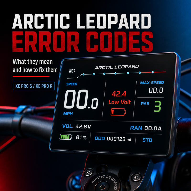 Arctic Leopard Error Codes: XE Pro S & XE Pro R Fixes