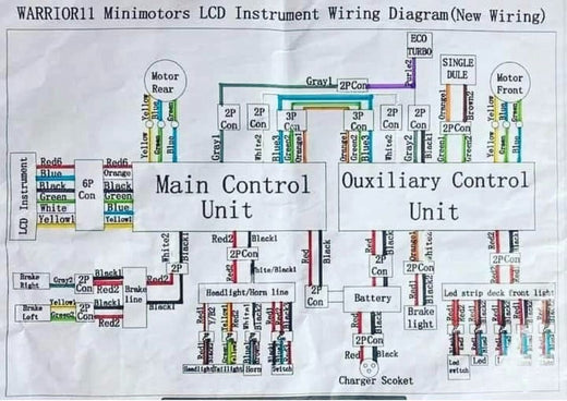 Wiring Diagrams for Kaabo Mantis Pro SE, Warrior Electric Scooter and the old Mantis Pro