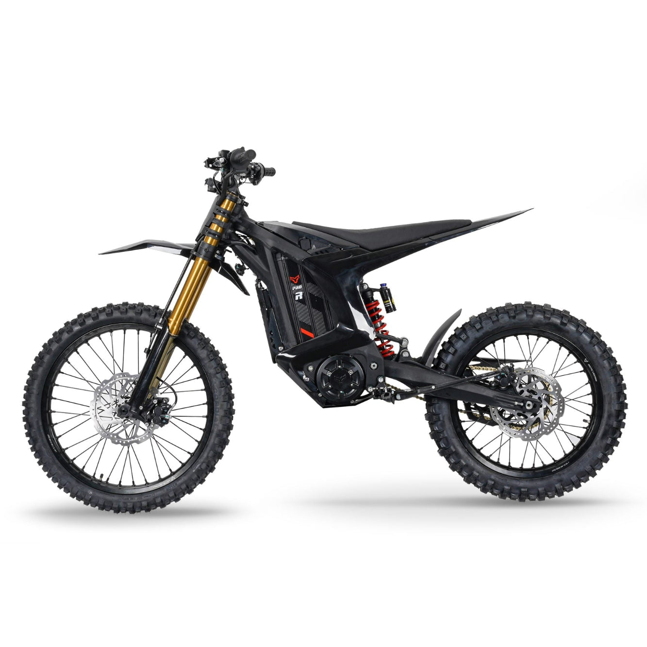 Arctic Leopard XE Pro R electric dirt bike, side profile