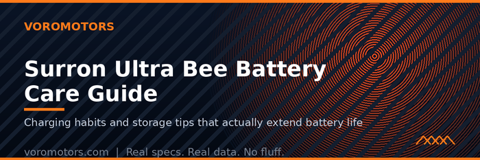 Surron Ultra Bee Battery Care: How to Charge and Store It Right