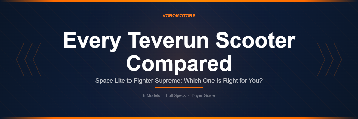 Every Teverun Electric Scooter Compared