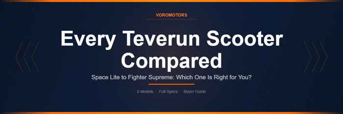 Every Teverun Electric Scooter Compared: Which One Is Right for You?