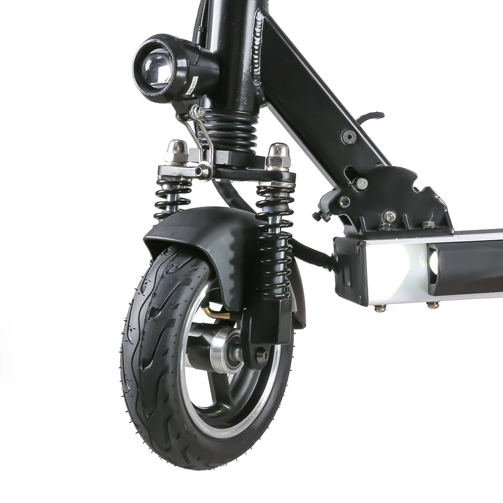 White Emove Touring front wheel view