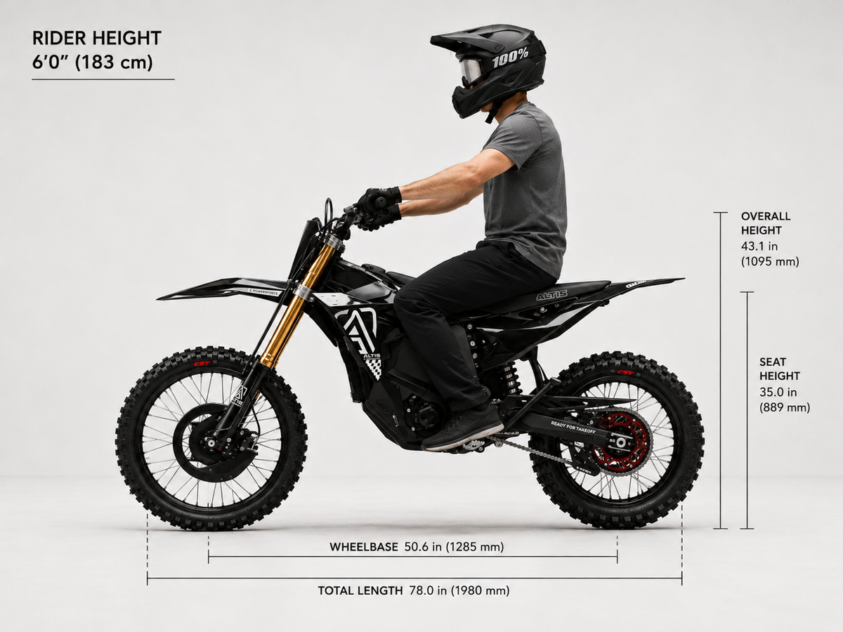 Altis Sigma 98V Off-Road Electric Dirt Bike | VORO MOTORS - VORO