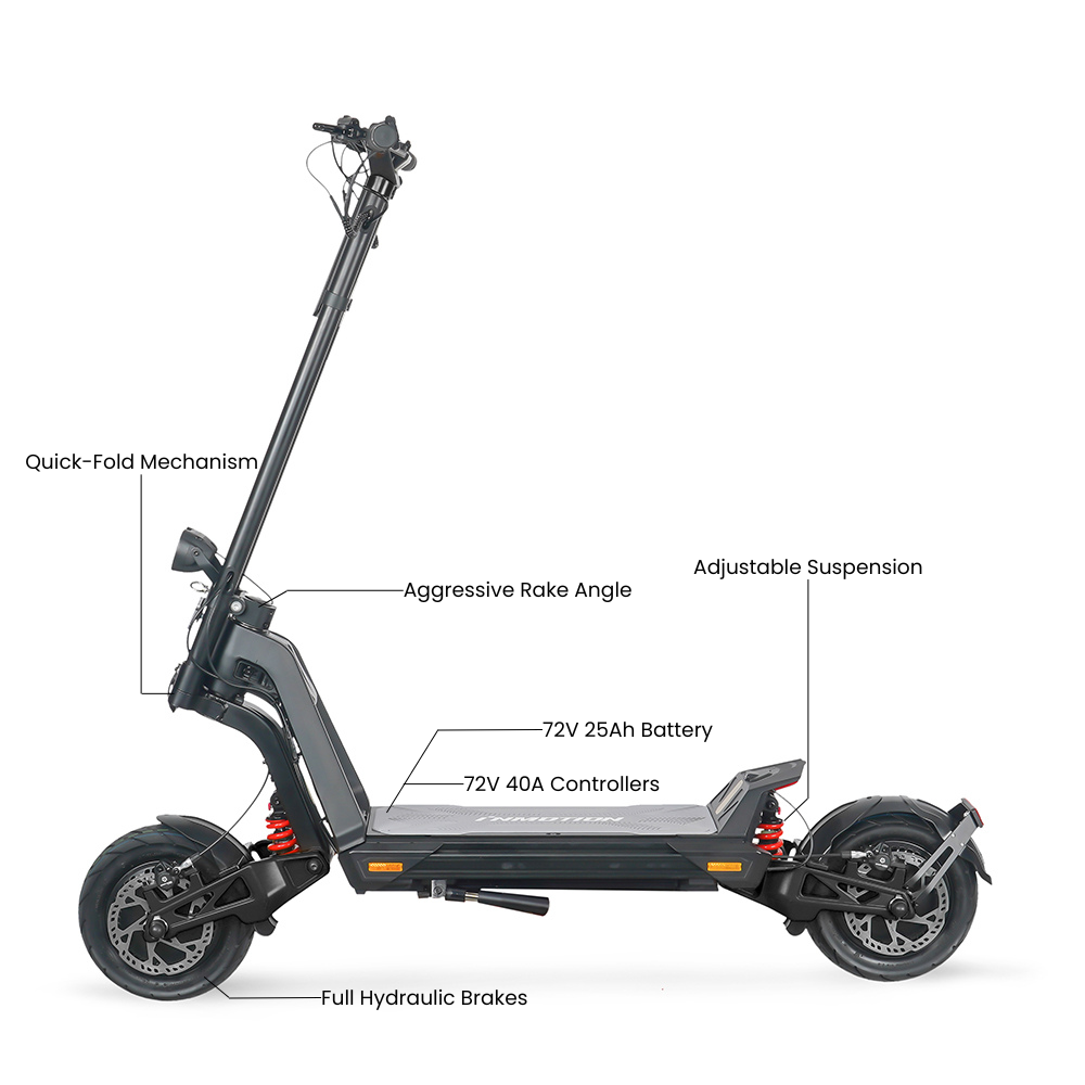 Inmotion Rse Scooter InMotion RS Jet Electric Scooter: 72V 25Ah Dual 2300W Motors