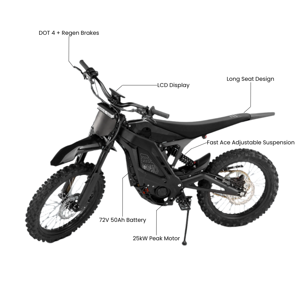 E Ride Pro SR - Moto tout-terrain électrique de 25 kW
