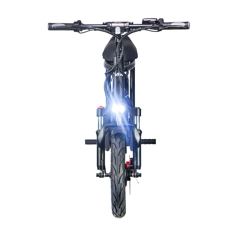 emove roadrunner seated electric scooter front view