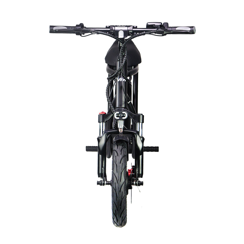 emove roadrunner seated electric scooter front view