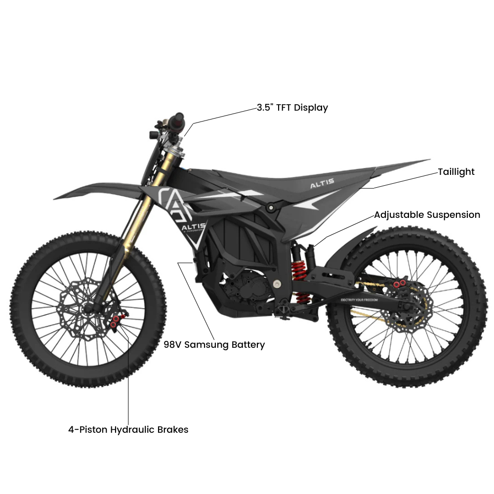 2026 Altis Sigma - Best Off-Road Dirt EBike - High Performance 98V - VORO MOTORS