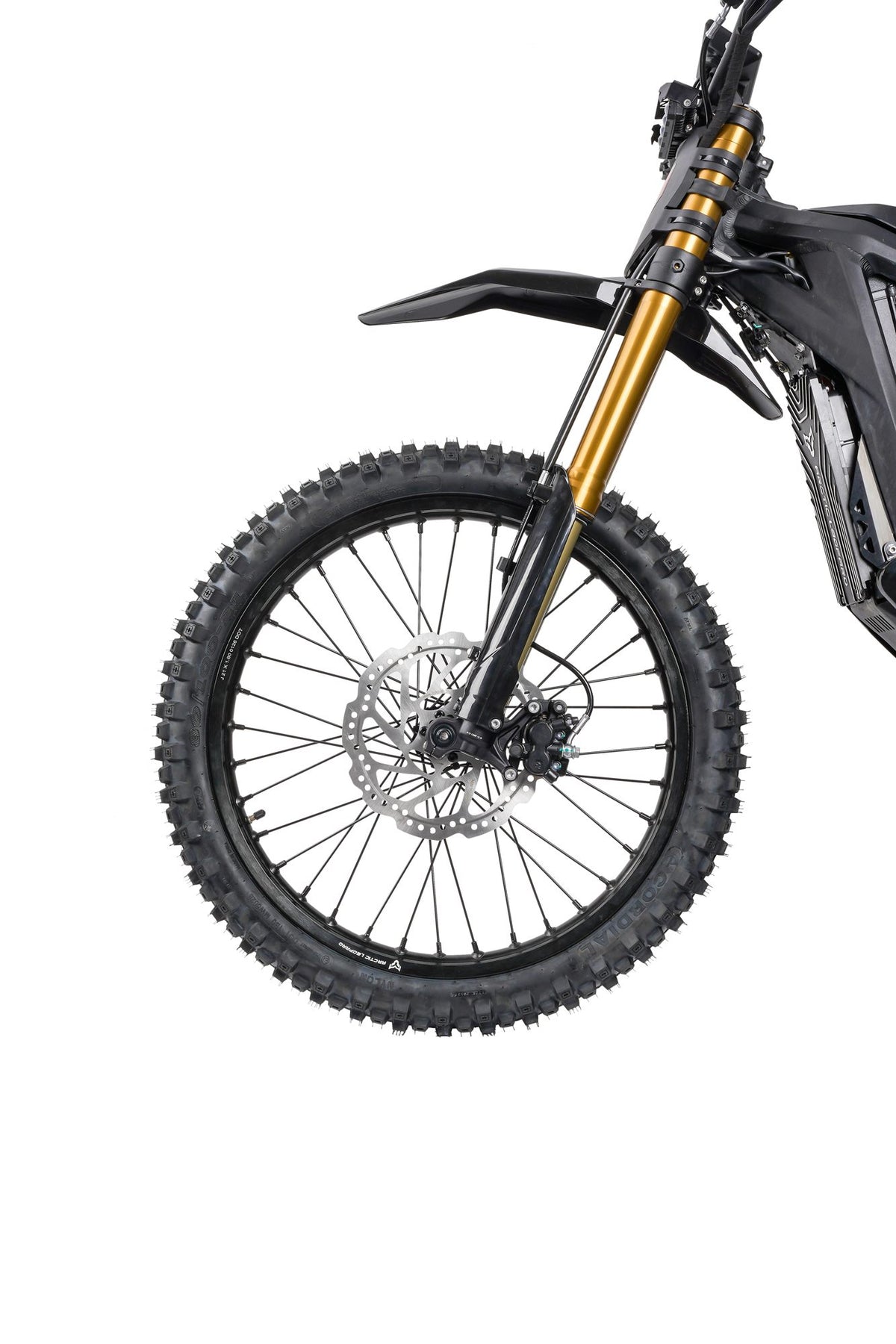 Arctic Leopard XE Pro R front wheel, inverted fork and disc brake