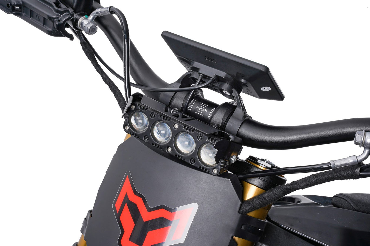 Arctic Leopard XE Pro R LED headlight cluster and front number plate