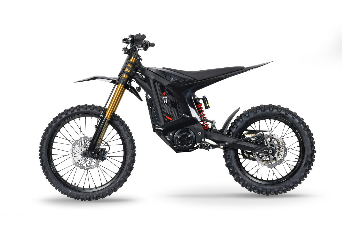 Arctic Leopard XE Pro R electric dirt bike, full side profile