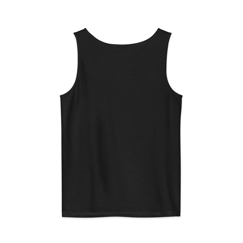I'm Just a Kid Adult tank in black, back