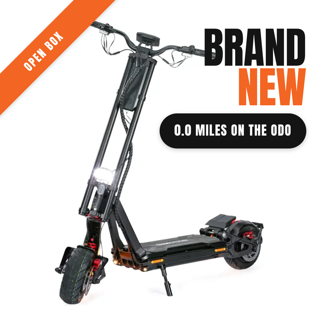 Open Box — Inmotion RS Midnight and Original 2.0 60 MPH Dual Motor Electric Scooter for Adults | Adjustable Deck Height - Midnight 2.0 (Unit OB-0039)