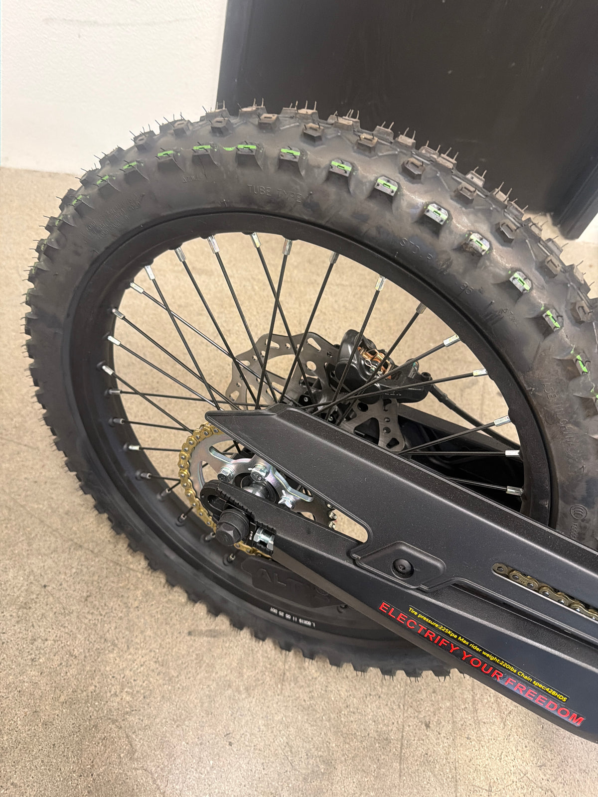 Open Box — Altis Sigma - Best Off-Road Dirt EBike - High Performance 98V - Standard (19" Front / 19" Rear) / Red (Unit OB-0010) — image.jpg