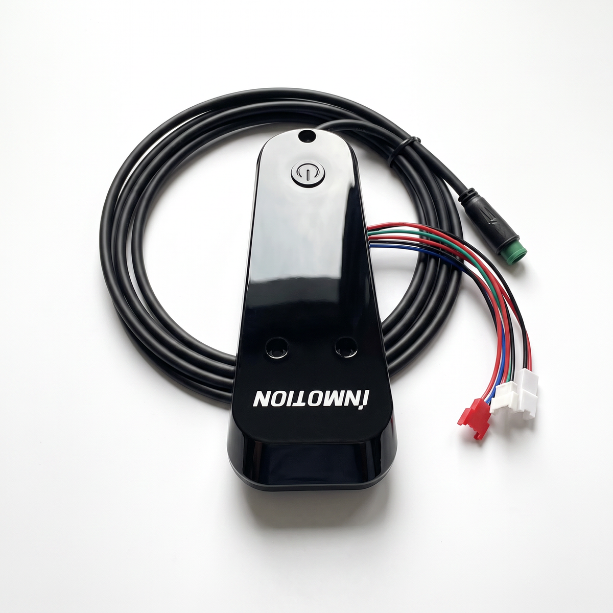Inmotion Climber display seen from above with its cable and wiring loom laid out