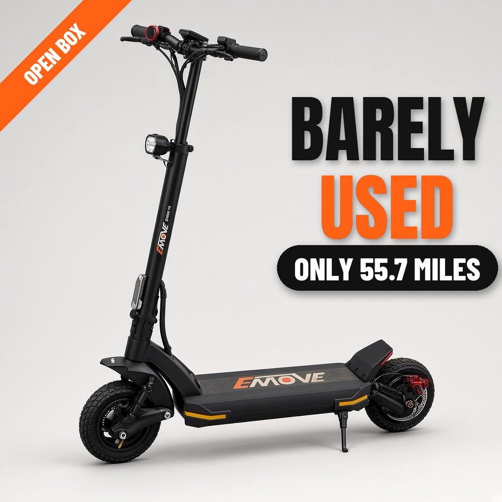 Open Box — Refurbished EMOVE Cruiser V2 52V Quad Suspension 62 miles - Long Distance Electric Scooter - Satin Black / 52V Single Motor (Unit OB-0031) — rf1069_hero_clickbait_v2.jpg