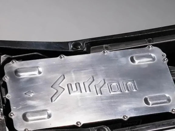 Surron Ultra Bee controller under its aluminum Surron cover