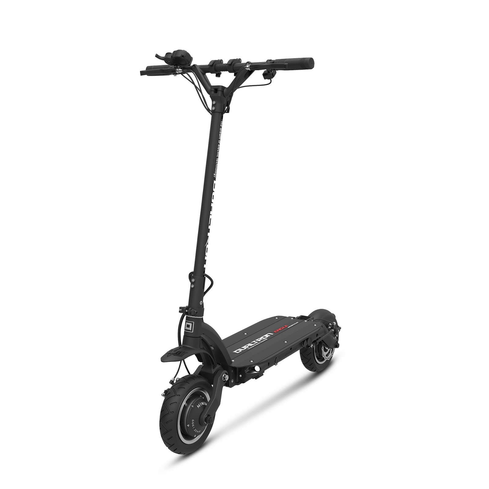 Dualtron Eagle Pro electric scooter - front angle view (left)