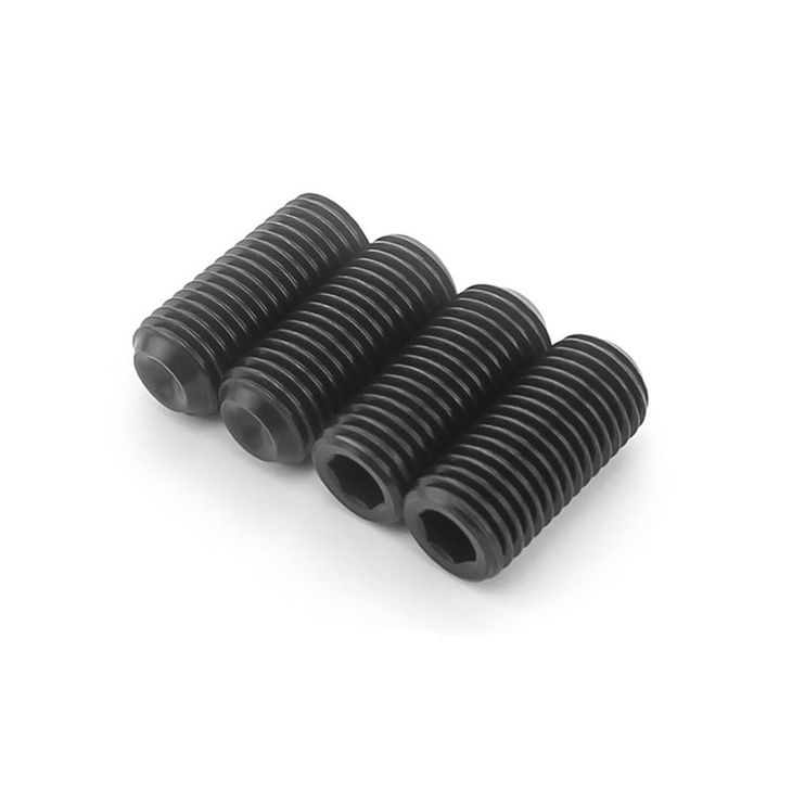 (5 Pack) Black Flat Point Grub Screw for Voltmeter