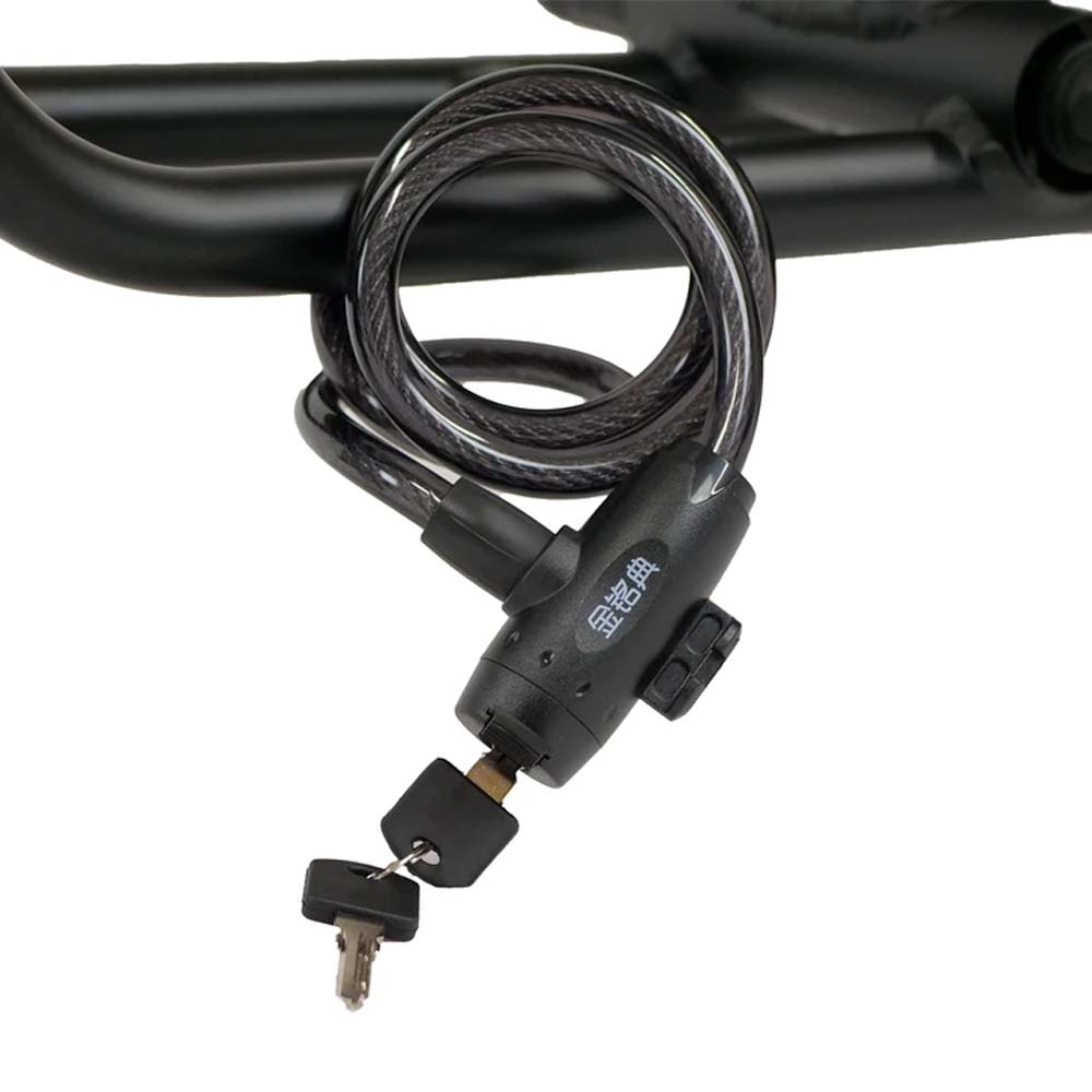 Key Coiled Cable Lock - VORO MOTORS