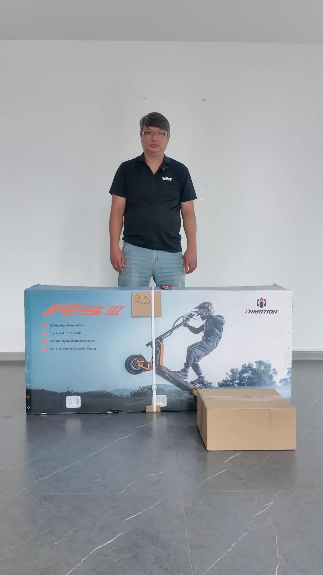 The RS III still sealed in its box